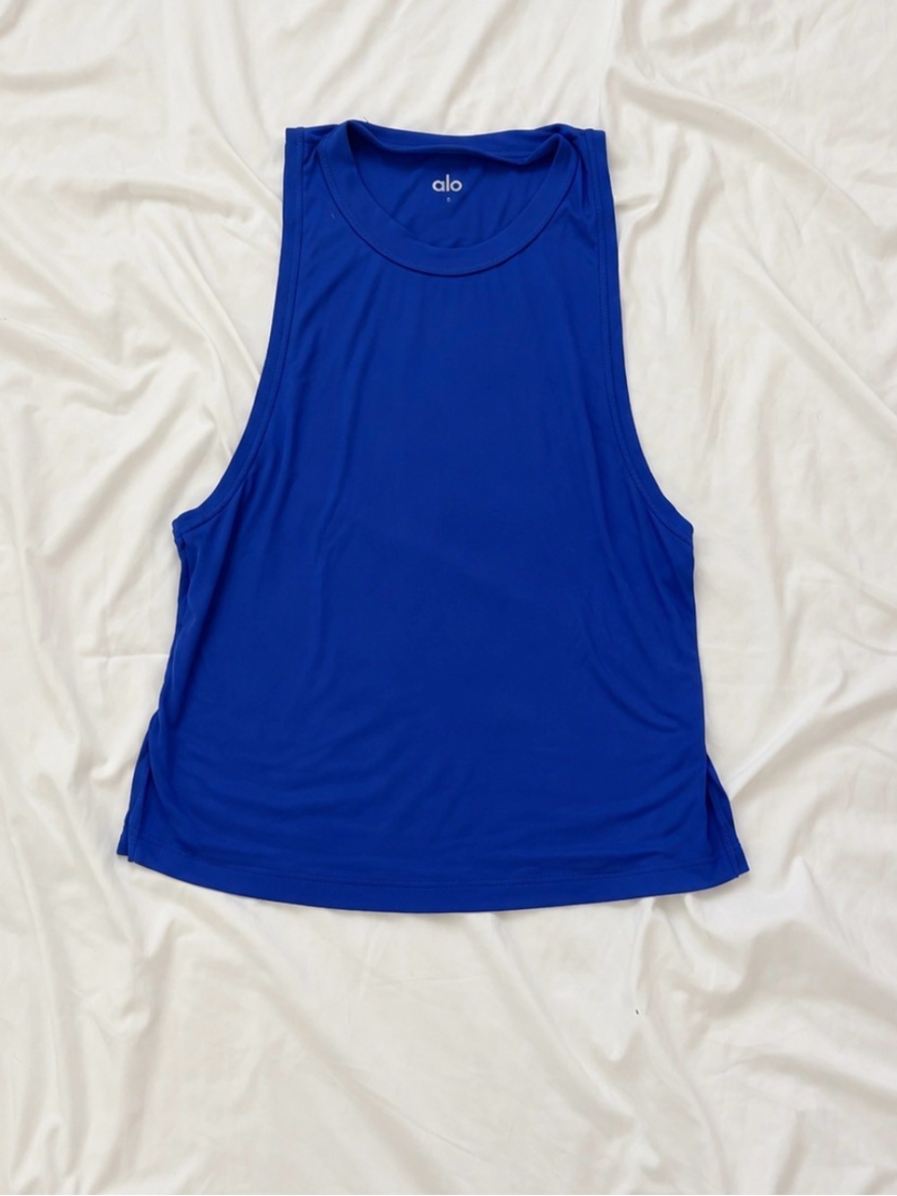 ALO Yoga Bright Blue Sleeveless Training Tank